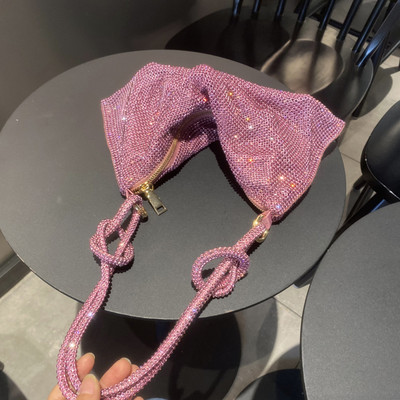 Geantă de seară cu strasuri de modă pentru femei, pentru petrecere de cină, poșete de nuntă, poșetă de designer pentru femei, geantă de umăr la subrat