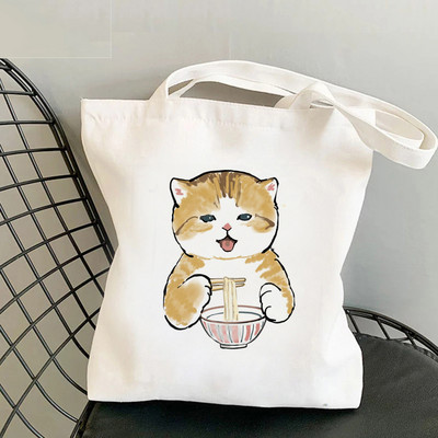 Τσάντα αγορών Cat Shark Bolsa Compra Plegable τσάντα γιούτας Bolsa Shopper Bolso Τσάντα αγορών Τσάντα Tote Επαναχρησιμοποιήσιμη δίχτυ Ecobag Cabas
