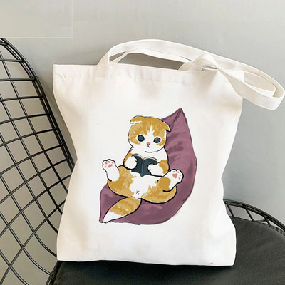 Τσάντα αγορών Cat Shark Bolsa Compra Plegable τσάντα γιούτας Bolsa Shopper Bolso Τσάντα αγορών Τσάντα Tote Επαναχρησιμοποιήσιμη δίχτυ Ecobag Cabas