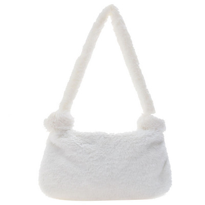 Geantă mică pentru femei Trend 2022 Geantă de designer de pluș cu imprimeu animal de blană artificială Poșetă pentru cumpărături Geantă de mână pentru femei Geantă de umăr cu blană