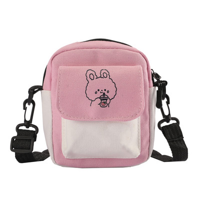 Mood, naised, multifilmid, trükkimine, kontrastsus, värviline lõuend Crossbody õlakott vabaaja naiste minikäekotid, klapiga rahakott
