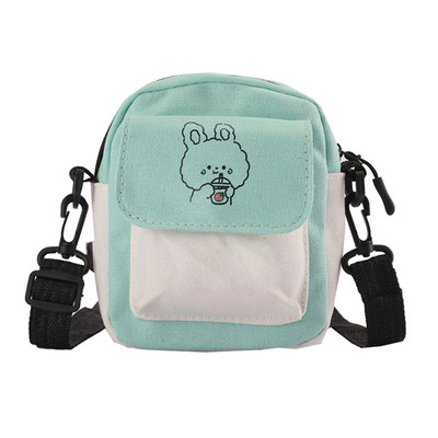 Mood, naised, multifilmid, trükkimine, kontrastsus, värviline lõuend Crossbody õlakott vabaaja naiste minikäekotid, klapiga rahakott
