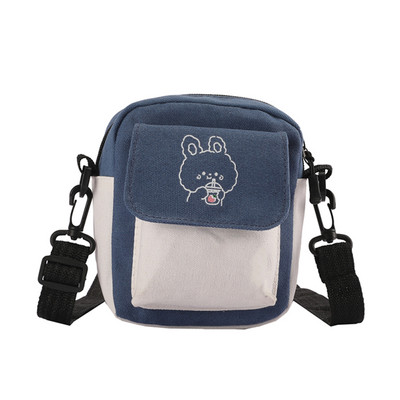 Mood, naised, multifilmid, trükkimine, kontrastsus, värviline lõuend Crossbody õlakott vabaaja naiste minikäekotid, klapiga rahakott