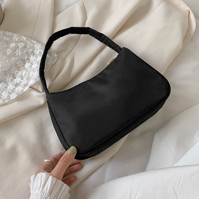 Γυναικείες τσάντες ώμου μονόχρωμες νάιλον Τσάντες ώμου Μικρές τσάντες μισοφέγγαρου τσάντες αγγελιοφόρων πολυτελών σχεδιαστών ρετρό γυναικείες τσάντες ώμου