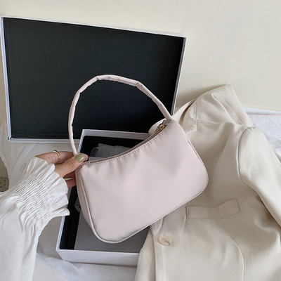 Γυναικείες τσάντες ώμου μονόχρωμες νάιλον Τσάντες ώμου Μικρές τσάντες μισοφέγγαρου τσάντες αγγελιοφόρων πολυτελών σχεδιαστών ρετρό γυναικείες τσάντες ώμου