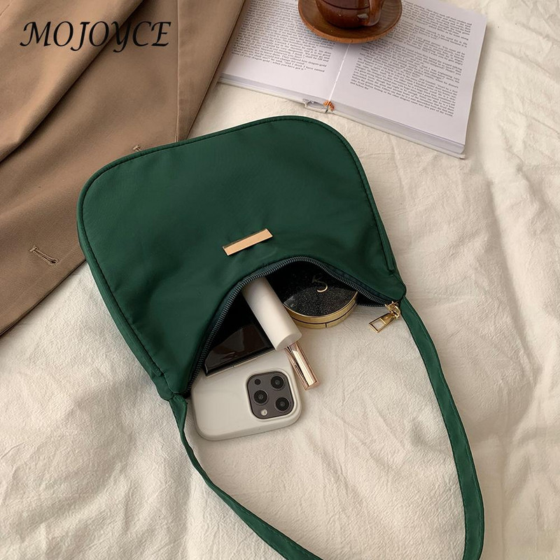 Γυναικείες τσάντες ώμου μονόχρωμες νάιλον Τσάντες ώμου Μικρές τσάντες μισοφέγγαρου τσάντες αγγελιοφόρων πολυτελών σχεδιαστών ρετρό γυναικείες τσάντες ώμου