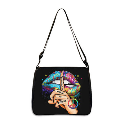 Zenei jegyzet rózsamintás válltáska utazáshoz Női kézitáska telefon pénztárcatartó lányoknak kereszttáska női szabadidős táskák