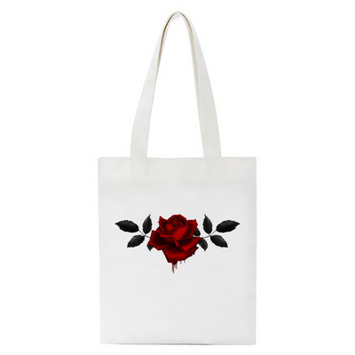 Κορέα Ulzzang Ins Heart Harajuku Γυναικεία Τσάντα ώμου Art Gothic Σχολική Τσάντα Y2k Anime Καμβά Τσάντα Μεγάλης χωρητικότητας Casual Shopper Τσάντα