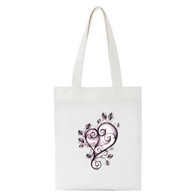 Κορέα Ulzzang Ins Heart Harajuku Γυναικεία Τσάντα ώμου Art Gothic Σχολική Τσάντα Y2k Anime Καμβά Τσάντα Μεγάλης χωρητικότητας Casual Shopper Τσάντα