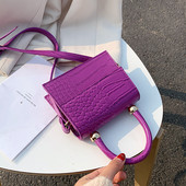 Genți de mână pentru doamne Mini model de piatră Model de crocodil Genți de umăr Crossbody Moda Genți de mână Crossbody Portofele Сумки женские