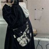 Genți de umăr Femei Vintage Tie-dye Geantă de in Cross-body Studenți Harajuku Timp liber Tote de mare capacitate Genți de mână la modă All-metch