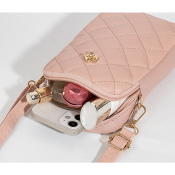 Модни дамски чанти Buylor Чанта за през рамо с бродерия PU кожени клъч портфейли Момичета Мини чанти Crossbody Messenger