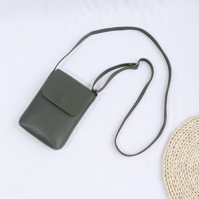 2021 Flap Crossbody Τσάντες Γυναικείες μίνι PU Δερμάτινες τσάντες ώμου και τσάντες για κορίτσια Γυναικείο τηλέφωνο Απλή τσάντα μονόχρωμη ντιζάιν