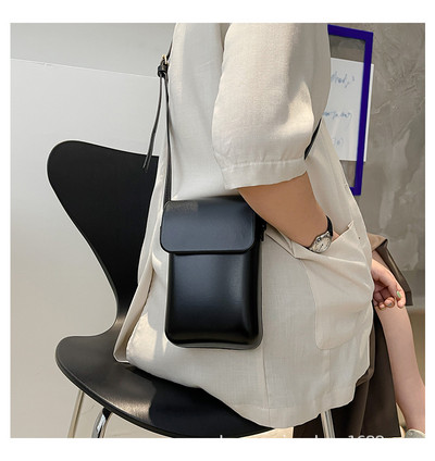 2021 Flap Crossbody Τσάντες Γυναικείες μίνι PU Δερμάτινες τσάντες ώμου και τσάντες για κορίτσια Γυναικείο τηλέφωνο Απλή τσάντα μονόχρωμη ντιζάιν