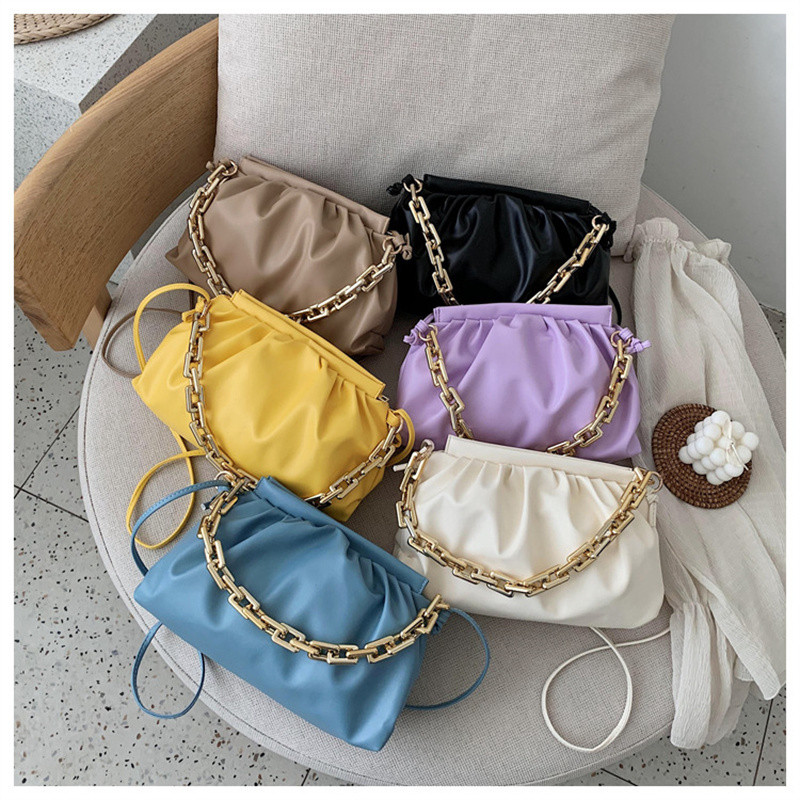 2022 Retro Femei Găluște Messenger Geantă Lanț de Designer Nouă Moda Cloud Femeie Crossbody Geanta de Umăr Tide Poșetă Poșetă