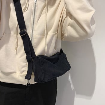 Тийнейджър Y2K Grunge Aesthetic Canvas Phone Mini Side Sling Messenger Bag 90s Fashion Ita Textile Стилна малка чанта през рамо