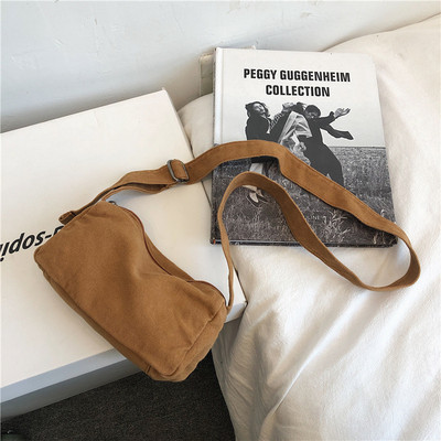 Tinejdžer Y2K Grunge Aesthetic Canvas Phone Mini Side Sling Messenger Torba Moda 90-ih Ita Textile Elegantna mala torba preko ramena