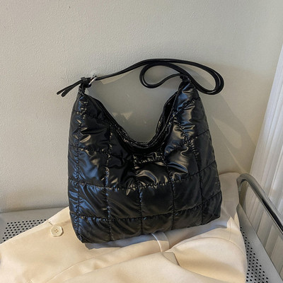 Χειμερινή νέα βαμβακερή γυναικεία τσάντα ώμου Τσάντες casual tote μεγάλης χωρητικότητας Μαλακές τσάντες γυναικεία τσάντα μασχάλης