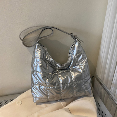 Χειμερινή νέα βαμβακερή γυναικεία τσάντα ώμου Τσάντες casual tote μεγάλης χωρητικότητας Μαλακές τσάντες γυναικεία τσάντα μασχάλης