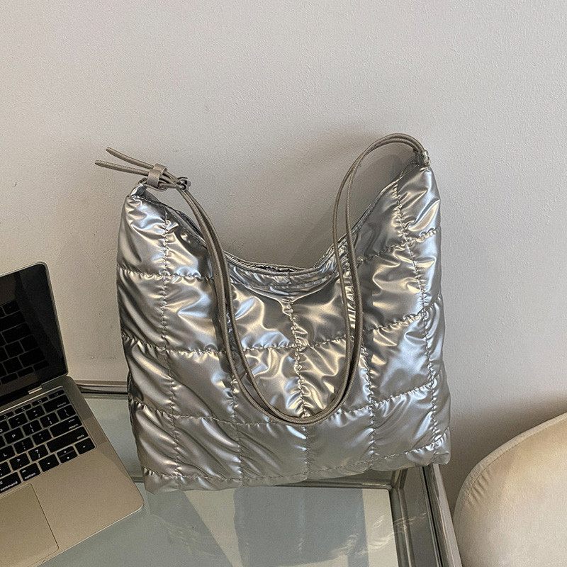 Χειμερινή νέα βαμβακερή γυναικεία τσάντα ώμου Τσάντες casual tote μεγάλης χωρητικότητας Μαλακές τσάντες γυναικεία τσάντα μασχάλης