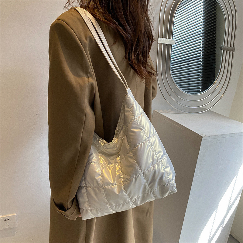 Χειμερινή νέα βαμβακερή γυναικεία τσάντα ώμου Τσάντες casual tote μεγάλης χωρητικότητας Μαλακές τσάντες γυναικεία τσάντα μασχάλης