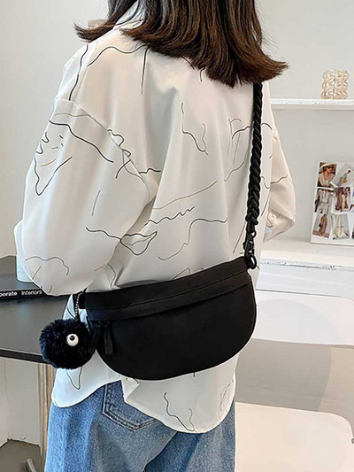 Õlakotid naistele vabaaja soliidne mood Lihtne armas ripats Naiste disainiga käekott Kevadel uus naiste Crossbody kott