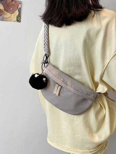 Õlakotid naistele vabaaja soliidne mood Lihtne armas ripats Naiste disainiga käekott Kevadel uus naiste Crossbody kott