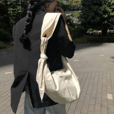Τσάντες ώμου Γυναικείες γραβάτες καμβά Hobos Σχεδιαστής χιαστί τσάντα αγορών Γυναικεία τσάντα μασχάλης μεγάλης χωρητικότητας Κομψή καθημερινή