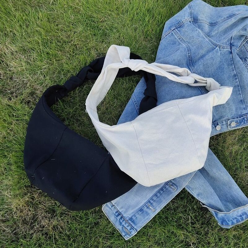 Õlakotid Naiste lõuend Hobos Lips Disainer Cross-body Shopping Käekott Naistele Tugev, Suure mahutavusega kaenlaaluste kott Elegantne igapäevane