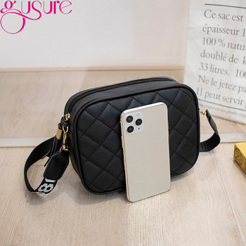 Gusure Fashion Shell Crossbody Bags за жени Луксозна дизайнерска чанта през рамо Дамска малка дамска чанта с широка презрамка bolsa