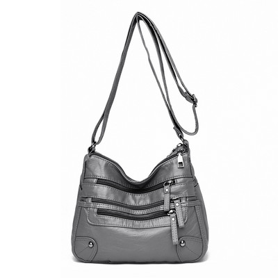 Aukštos kokybės moteriškos minkštos odinės pečių krepšiai Daugiasluoksniai klasikiniai kryžminiai krepšiai Prabangi dizainerio rankinė ir piniginė