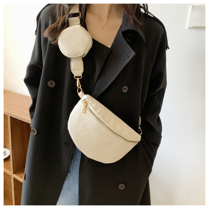 Brändi naiste vöökott Moodne nahast pakk mündikott Kvaliteetne naiste vöökott Disainer õlakott rinnakorv