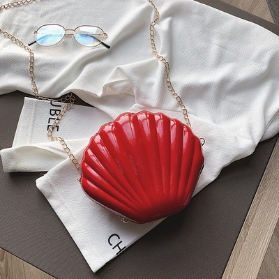 Divat női váll kézitáskák Shell táska lánc aranyos flitterek kis táska telefon pénztartó cipzáros táskák nőknek