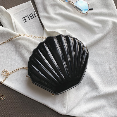 Divat női váll kézitáskák Shell táska lánc aranyos flitterek kis táska telefon pénztartó cipzáros táskák nőknek