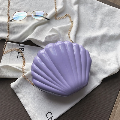 Divat női váll kézitáskák Shell táska lánc aranyos flitterek kis táska telefon pénztartó cipzáros táskák nőknek