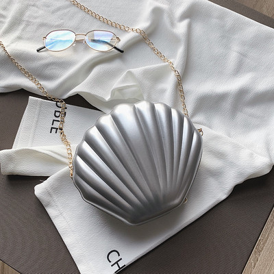 Divat női váll kézitáskák Shell táska lánc aranyos flitterek kis táska telefon pénztartó cipzáros táskák nőknek