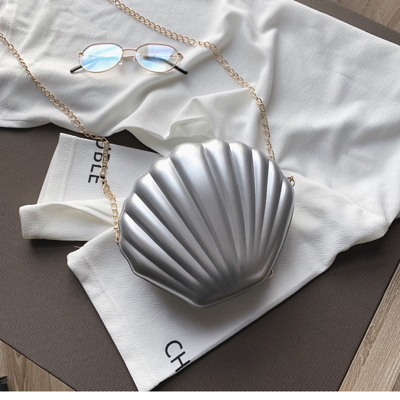 Divat női váll kézitáskák Shell táska lánc aranyos flitterek kis táska telefon pénztartó cipzáros táskák nőknek