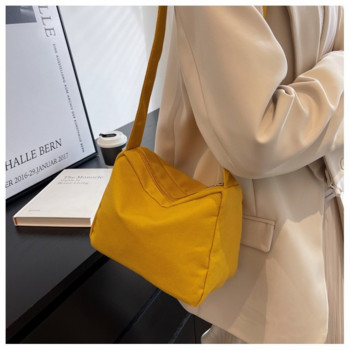 Голяма чанта през рамо 2023 г. Нова дамска мода Обикновена чанта за работа и работа Messenger Tote Bag Чанти през рамо за жени