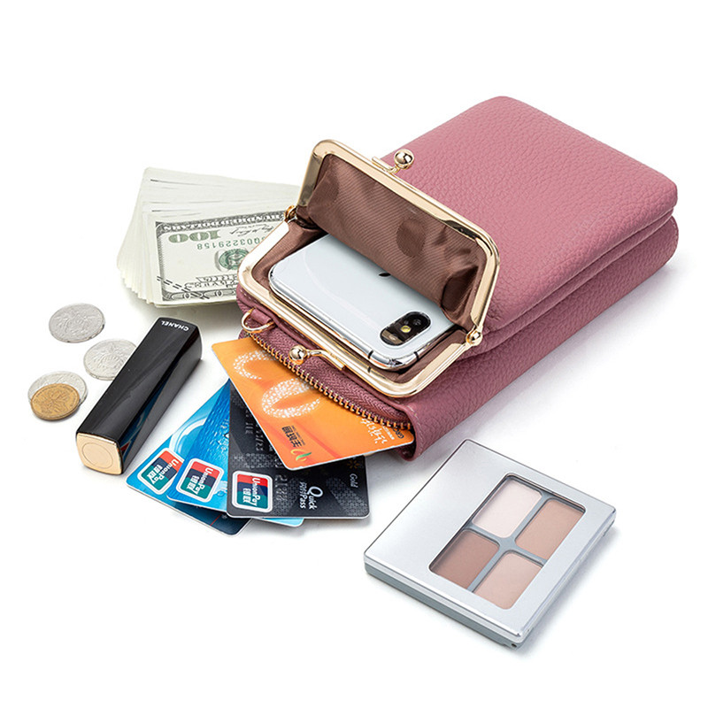 Geestock Bolsa Feminina naiste telefon Crossbody kott Pu nahast mini õlakott Reisimiseks kaasaskantav mündikott kaardikott