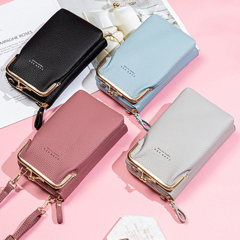 Geestock Bolsa Feminina naiste telefon Crossbody kott Pu nahast mini õlakott Reisimiseks kaasaskantav mündikott kaardikott