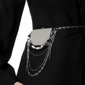 Naiste kott Shell 2023 uus mood ketid metallist kaardikott Euroopa-Ameerika stiilis õlakott Käekott rahakott vöökott Kvaliteetne