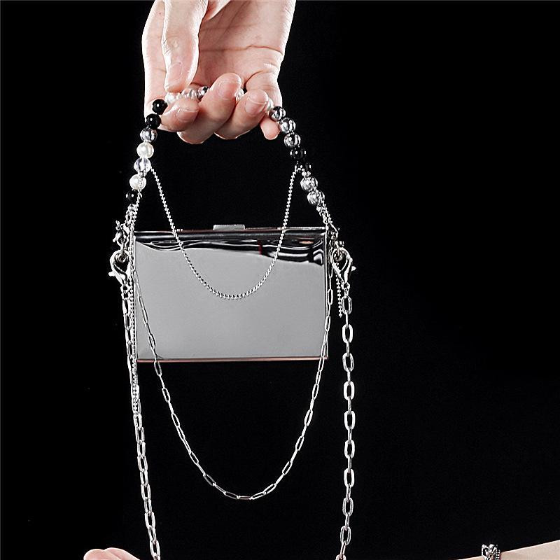 Naiste kott Shell 2023 uus mood ketid metallist kaardikott Euroopa-Ameerika stiilis õlakott Käekott rahakott vöökott Kvaliteetne