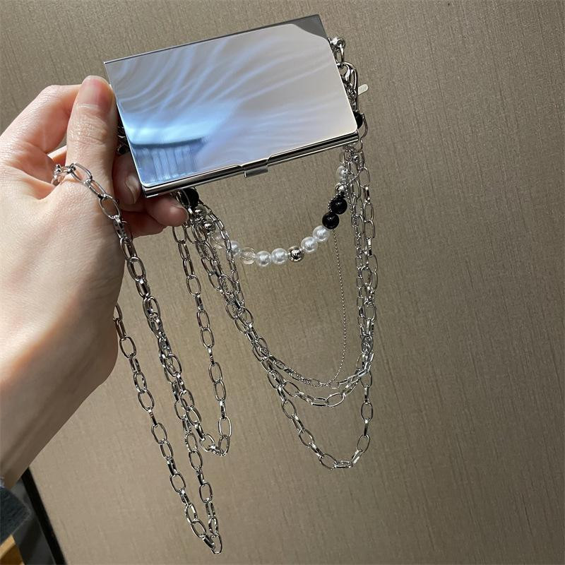 Naiste kott Shell 2023 uus mood ketid metallist kaardikott Euroopa-Ameerika stiilis õlakott Käekott rahakott vöökott Kvaliteetne