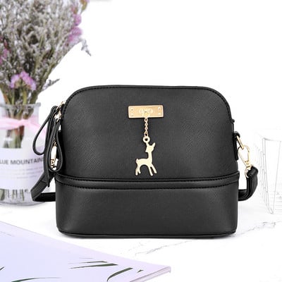 Ybyt Genți de modă pentru femei 2022 Genți de umăr Vintage Shell pentru femei Poșete mici și genți de mână, ocazional, pentru cumpărături, geantă neagră