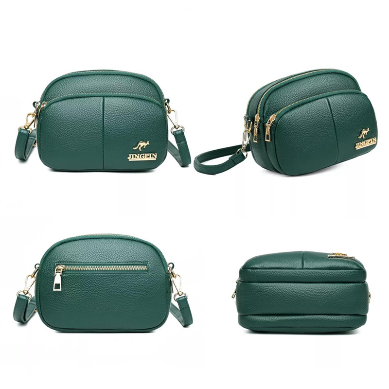 Μονόχρωμες PU Δερμάτινες μικρές τσάντες για γυναίκες Ρετρό casual τσάντα χιαστί ώμου Πολυτελείς τσάντες σχεδιαστών Clutch Bolsas Feminina