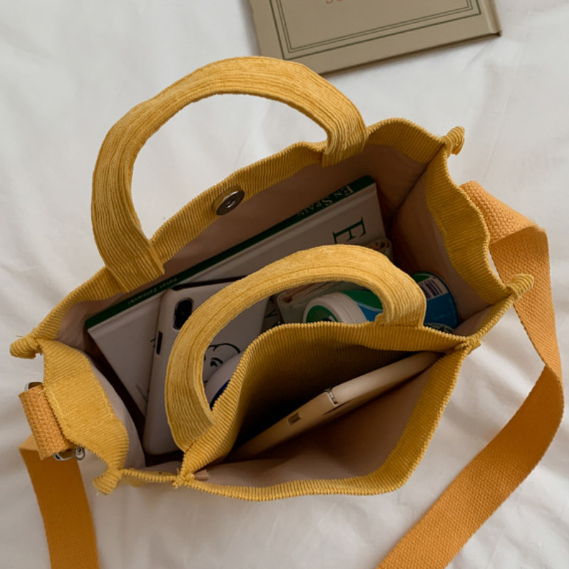 Naiste velvetist tõmblukuga õlakott Väike puuvillane lõuendist käekott Vabaaja kandekott Naistele Eco Crossbody kott Vintage messenger kotid