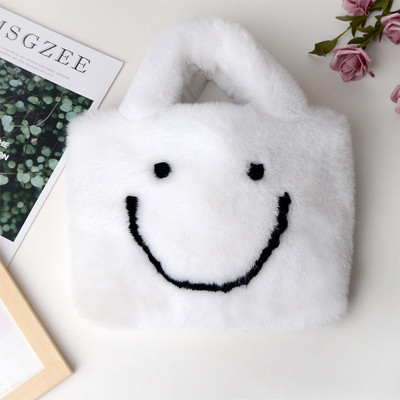 Χαριτωμένη γυναικεία βελούδινη τσάντα ώμου Μαλακή ψεύτικη γούνα Γυναικεία αλυσίδα τσάντες αγγελιαφόρου μόδας Γυναικείες μικρές τσάντες τσάντες Bolsas