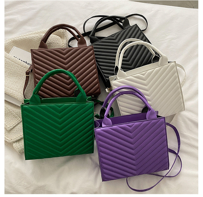 Nova ženska torba na rame za 2022. Trendovske karirane pu kožne torbe preko ramena Modne ženske ručne torbe Dizajnerska torba s gornjom ručkom