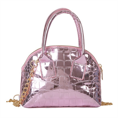 2023 Πολυτελής γυναικεία γυαλιστερή στάμπα με κροκόδειλο Δερμάτινο πάρτι Tote Designer Τσάντα ώμου με πράσινη αλυσίδα Τσάντες χιαστί Τσάντες και πορτοφόλια