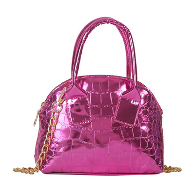 2023 Πολυτελής γυναικεία γυαλιστερή στάμπα με κροκόδειλο Δερμάτινο πάρτι Tote Designer Τσάντα ώμου με πράσινη αλυσίδα Τσάντες χιαστί Τσάντες και πορτοφόλια